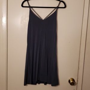 Blue summer dress.